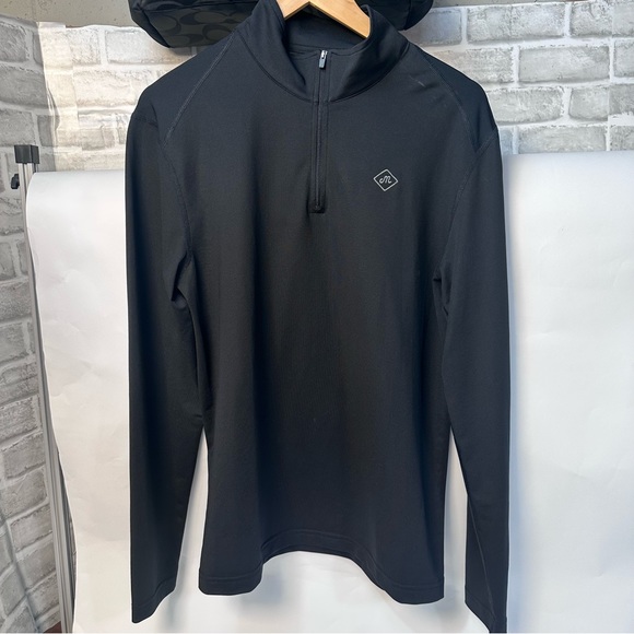 Maide x Bonobos Golf flex quarter zip, Men’s size small slim fit, black - Picture 4 of 12